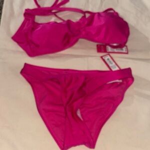 Xhilaration Fuchsia Bikini Set